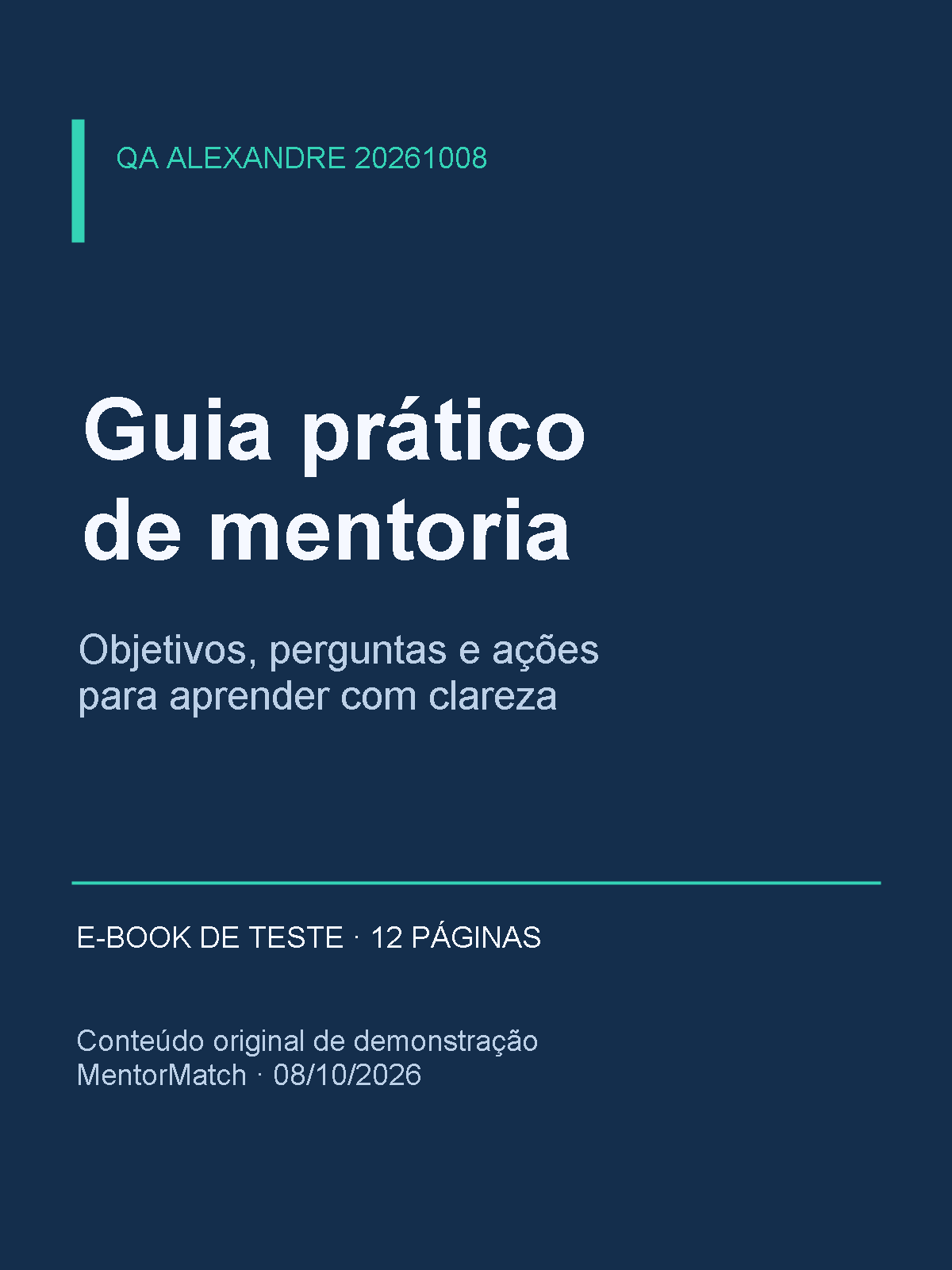 Capa de QA R2 20261008 | E-book de mentoria